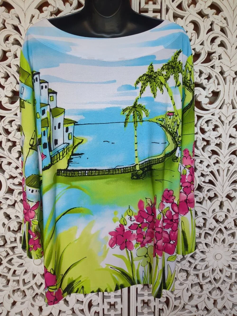 Vintage Long Sleeve Pullover Tunic Top - Picture 10 of 10